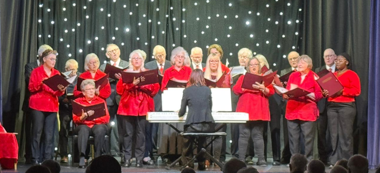 West Norfolk Singers at their concert in memory of QEII at Hunstanton Town Hall